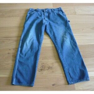 Vtg Dickies Y2K Carpenter Blue Jeans Mens 36 x 30 Grunge Thigh Fade Skater